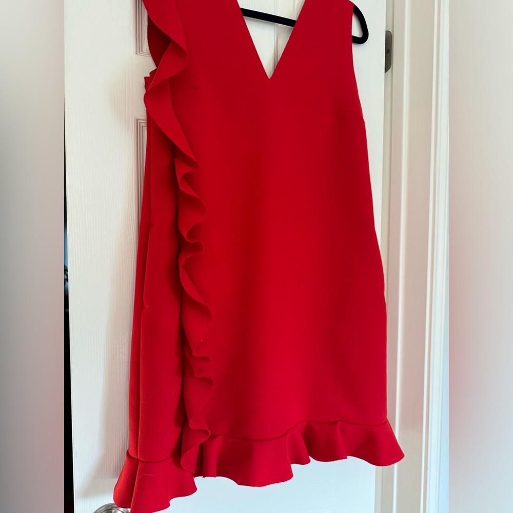 MSGM Red Designer Dress. Gently used